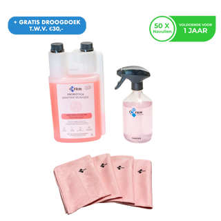 FRM startpakket Sanitair & Toverdoeken roze