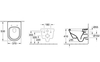 Villeroy & Boch Architectura wandclosetpack incl. toiletzitting wit