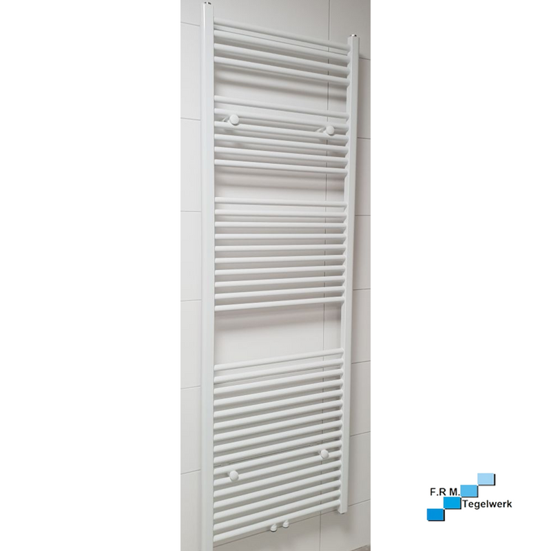 Designradiator Lserie 180x60cm wit met midden-onderaansluiting - hoogste kwaliteit