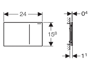 Geberit Sigma70 Betätigungsplatte aus Edelstahl