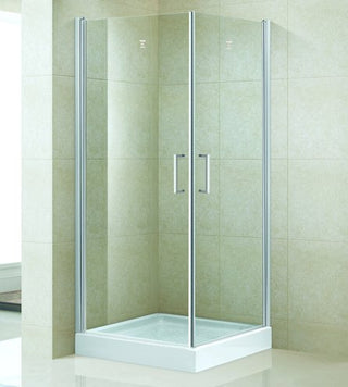 Cabine de douche carrée avec double porte battante 90 cm - qualité supérieure