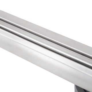 Edelstahl-Trend-Flex-Duschablauf mit Linse und drehbarem Siphon 90 cm