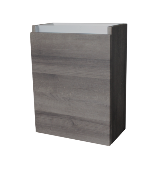 Fonteinkast donker hout met aluminium greeplijst - hoogste kwaliteit