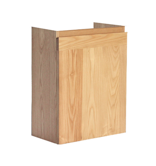 Fonteinkast wood eiken met greeplijst in korpuskleur - hoogste kwaliteit