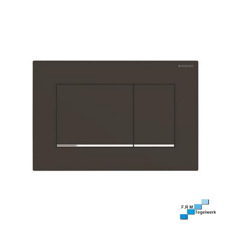 Geberit Sigma30 bedieningsplaat mat zwart/chroom
