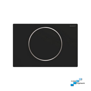 Geberit Sigma10 bedieningsplaat 1-knops zwart mat gelakt