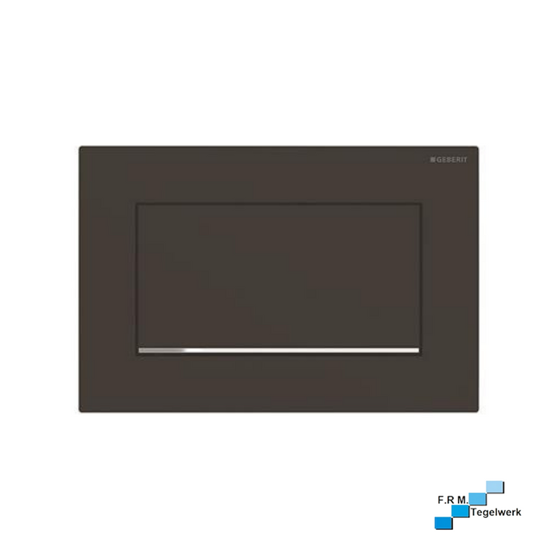 Geberit Sigma30 bedieningsplaat 1-knops mat zwart