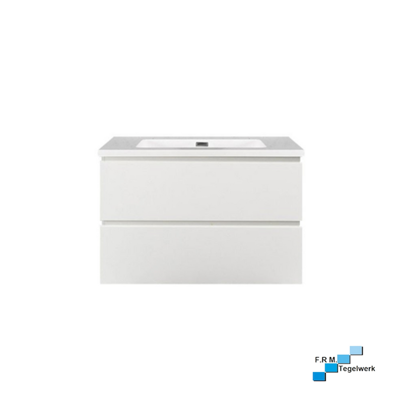 Badkamermeubel Isabella onderkast hoogglans wit 80x50x48 - A-kwaliteit