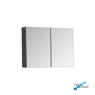 Spiegelkast Isabella mat grijs 100x70x16 - A-kwaliteit