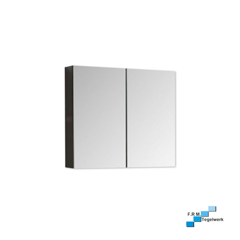 Spiegelkast Isabella mat grijs 80x70x16 - A-kwaliteit