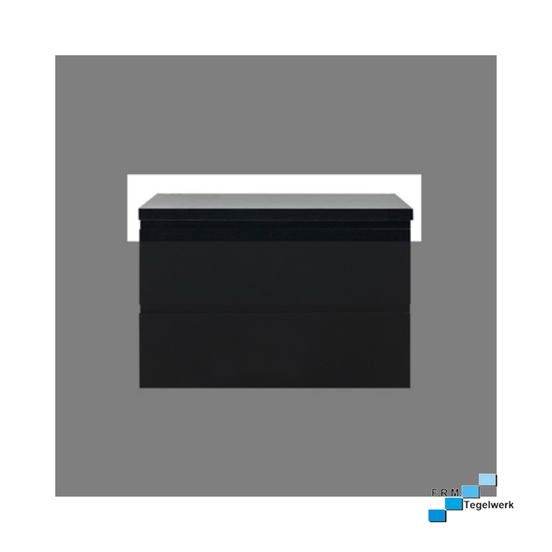 Toppaneel Isabella mat zwart 80cm - A-kwaliteit