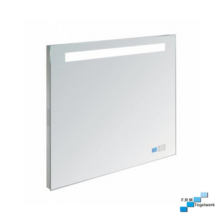 Aluminium spiegel met bluetooth, radio en led verlichting 120cm met spiegelverwarming - hoogste kwaliteit