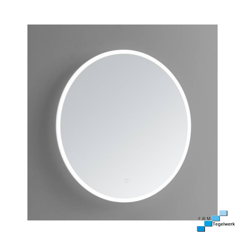 Ronde spiegel met led verlichting, in drie kleuren instelbaar en dimbaar 100cm met spiegelverwarming - hoogste kwaliteit